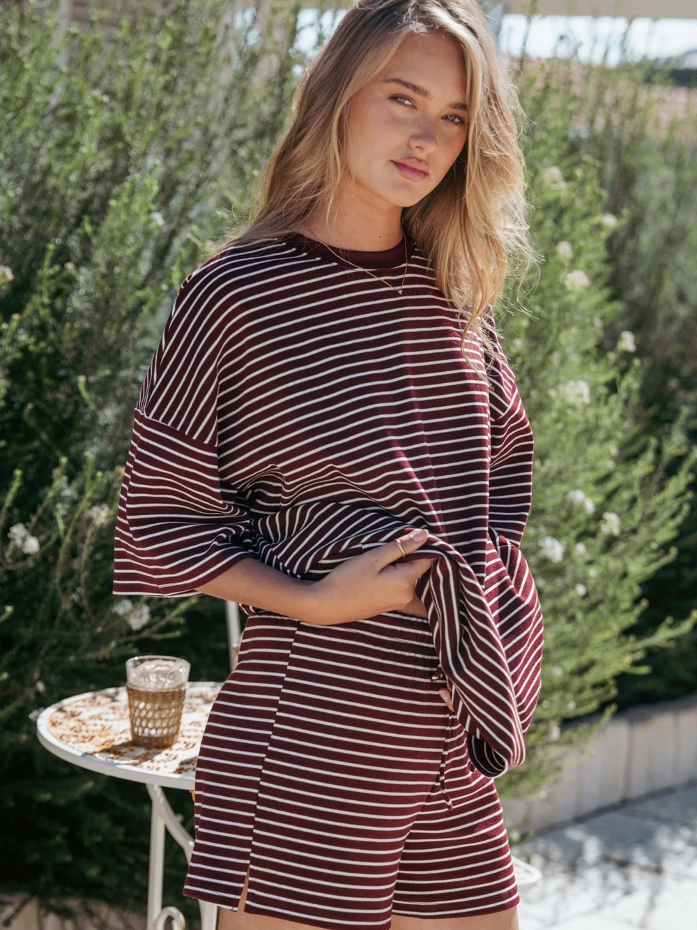Petal and Pup Hellen Stripe Short Set